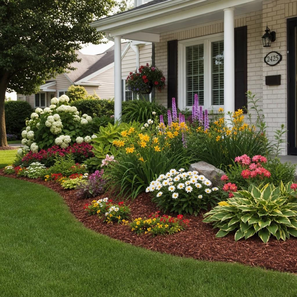 Jardin et bordure